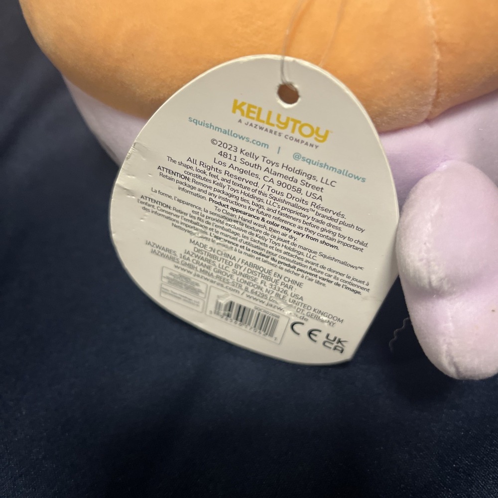 Lot of 2 Squishmallows Kellytoy 5" Arco (NWT) & 8" Lexi the Fox in Pajamas - Picture 6 of 13